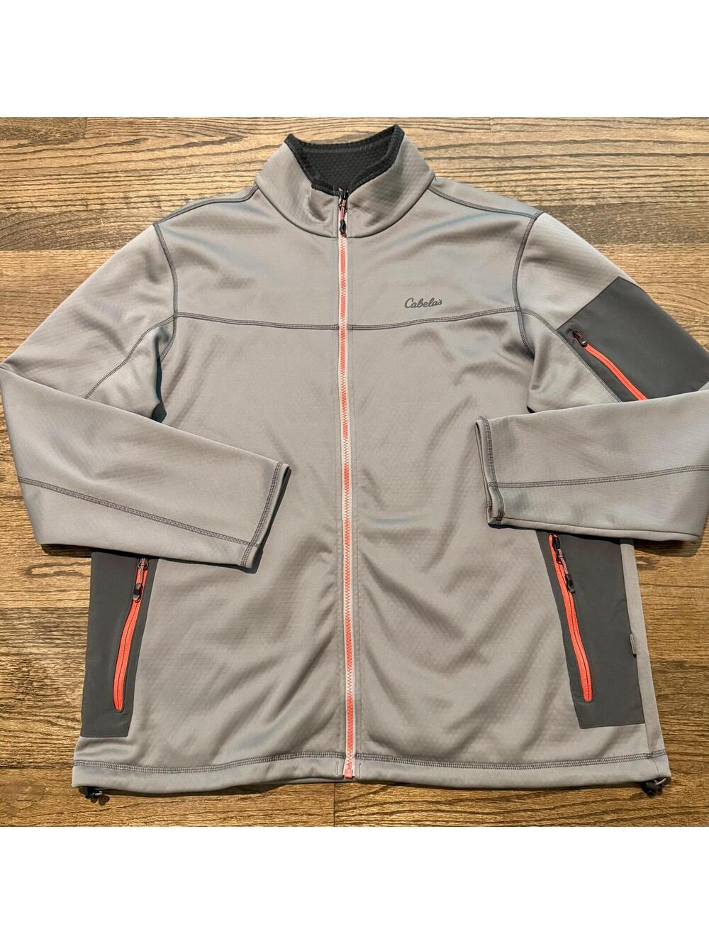 Cabelas Guidewear Men's Gray Outdoors Full Zip Jacket Size XL